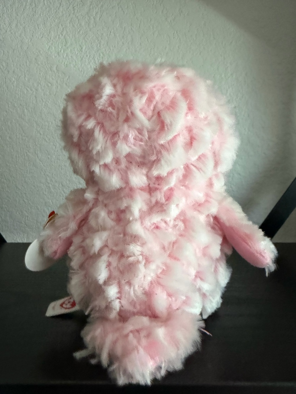 Ty Pink Plush Owl Stuffed Animal - Picture 3 of 3